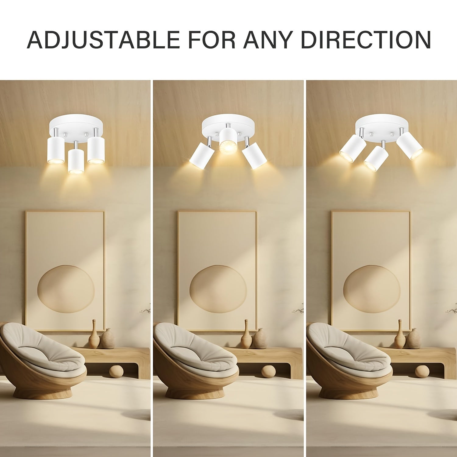 FlexiLight 3-Light Ceiling Spot | Lighting | metal | Premium Lighting Solution