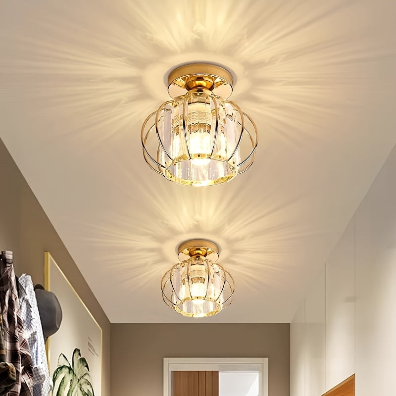 CrystalGlow Luxury Crystal Hallway Lamp, | Lighting | metal | Premium Lighting Solution
