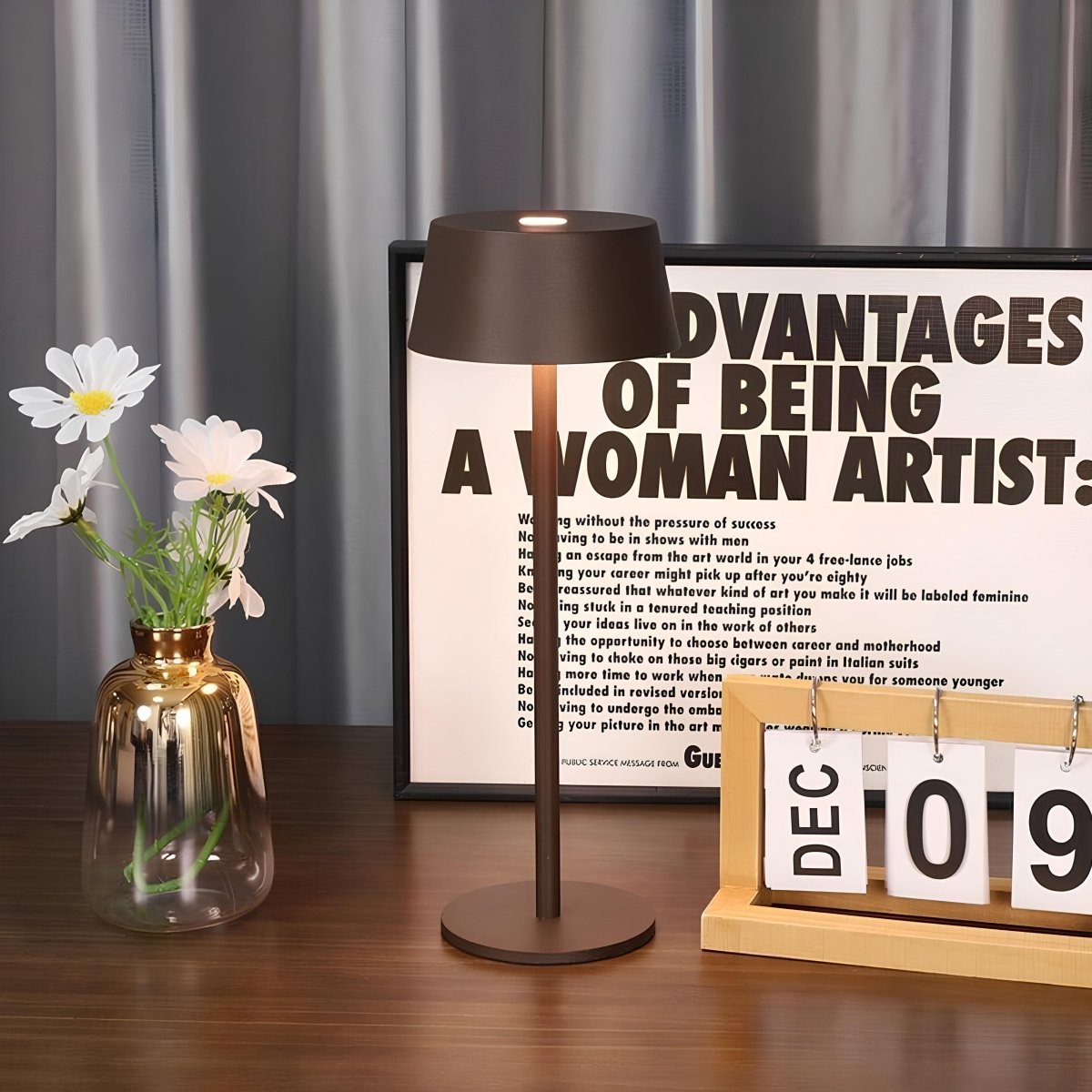 SlimLux Dimmable Modern Table Lamp | Table Lamp | Iron | 3W | Sleek Table Accent