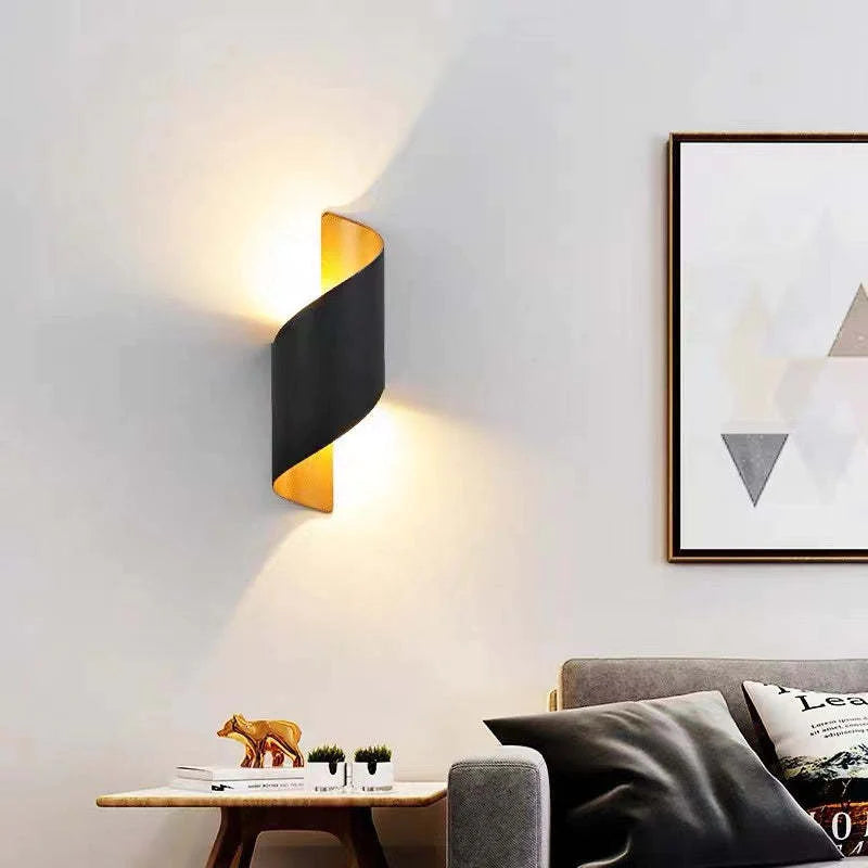 Modern Wall Lamp, Spiral, Indoor, | Wall Lamp | Led | metal | 110V - 240V | Elegant Wall Illumination