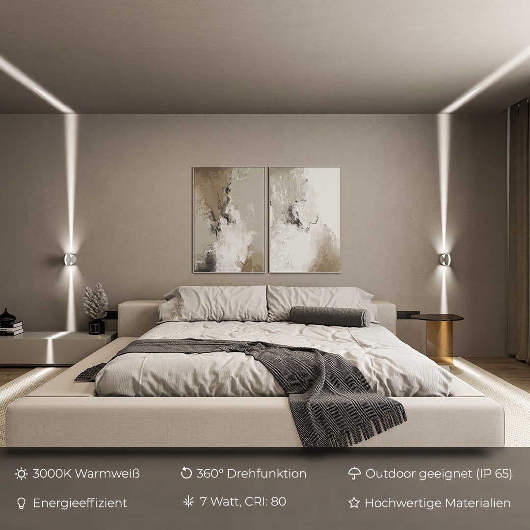 AuroraGlow Modern Spotlight Wall Lamp | Wall Lamp | Led | aluminum | 220V - 240V | Elegant Wall Illumination