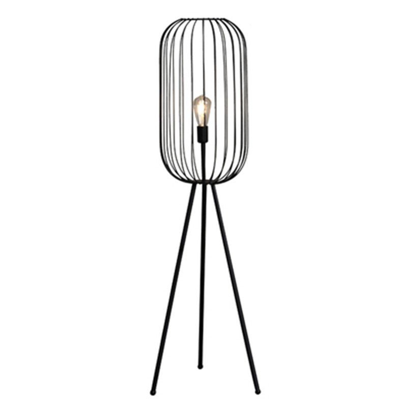 Striped cage floor lamp | Floor Lamp | metal | 40 w | Stylish Floor Lighting
