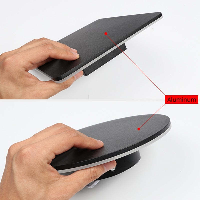 LunaGlow Minimalist Wall Lamps Black | Wall Lamp | Led | metal | Elegant Wall Illumination