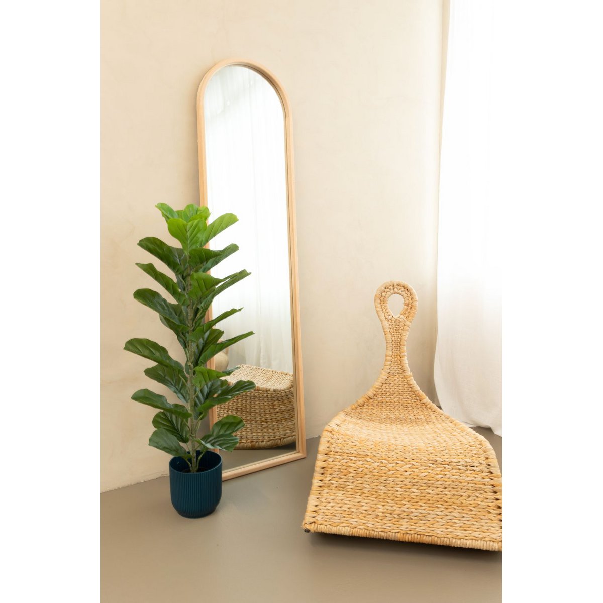 Artificial Ficus Plant 100cm Natural Eye-catcher | Decorative Item | iron | Elegant Home Decor