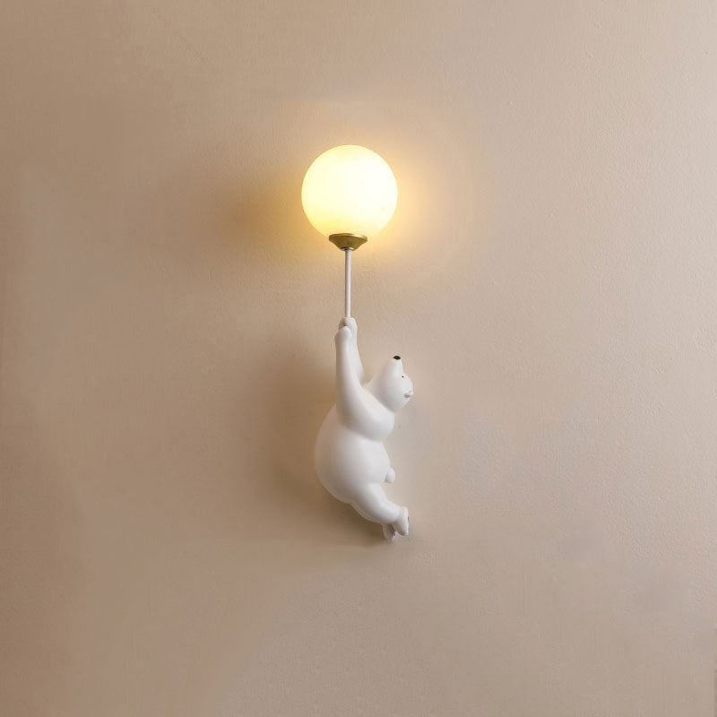 Teddy Wall Lamp White/Blue/Pink | Wall Lamp | Led | Elegant Wall Illumination