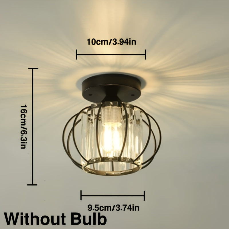 CrystalGlow Luxury Crystal Hallway Lamp, | Lighting | metal | Premium Lighting Solution