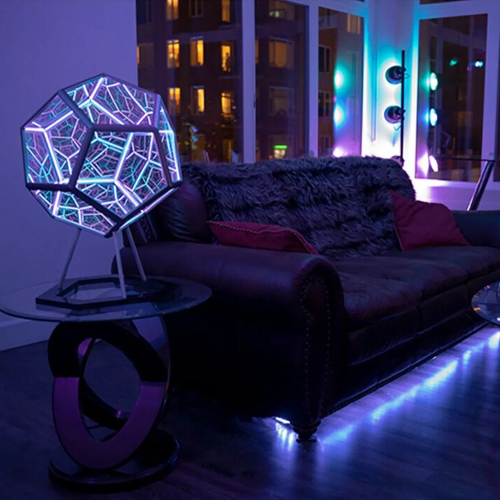 Infiniluxe Dodecahedron Lamp with Remote | Lighting | LED | acrylic | Premium Lighting Solution