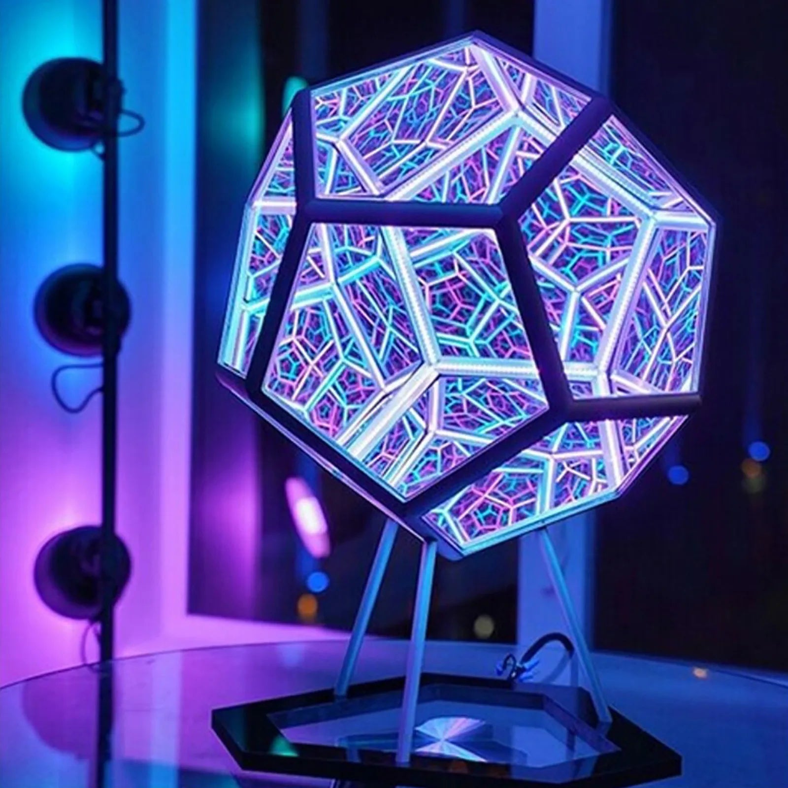 Infiniluxe Dodecahedron Lamp with Remote | Lighting | LED | acrylic | Premium Lighting Solution