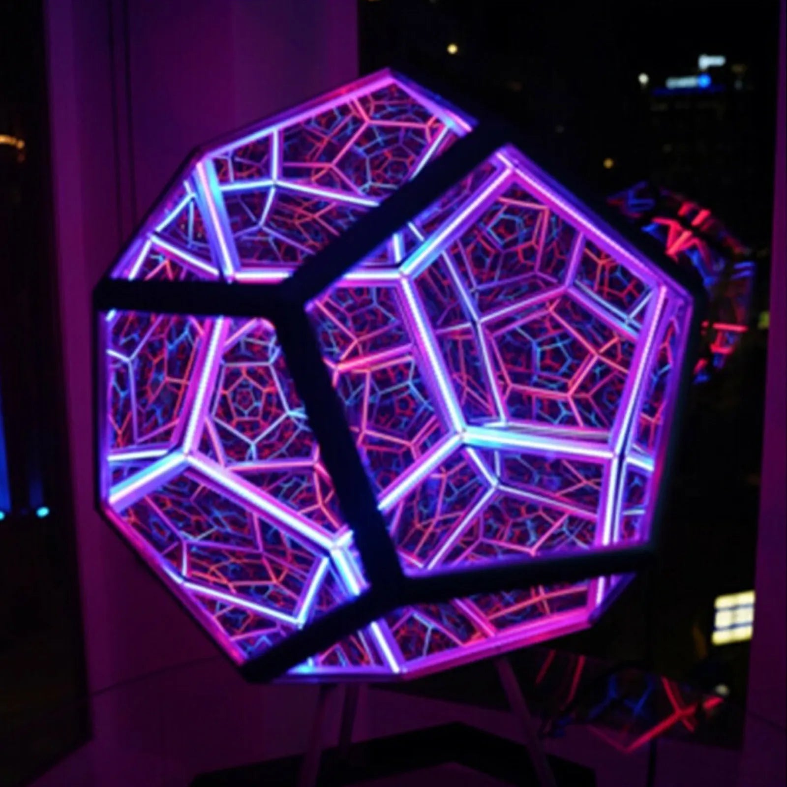 Infiniluxe Dodecahedron Lamp with Remote | Lighting | LED | acrylic | Premium Lighting Solution