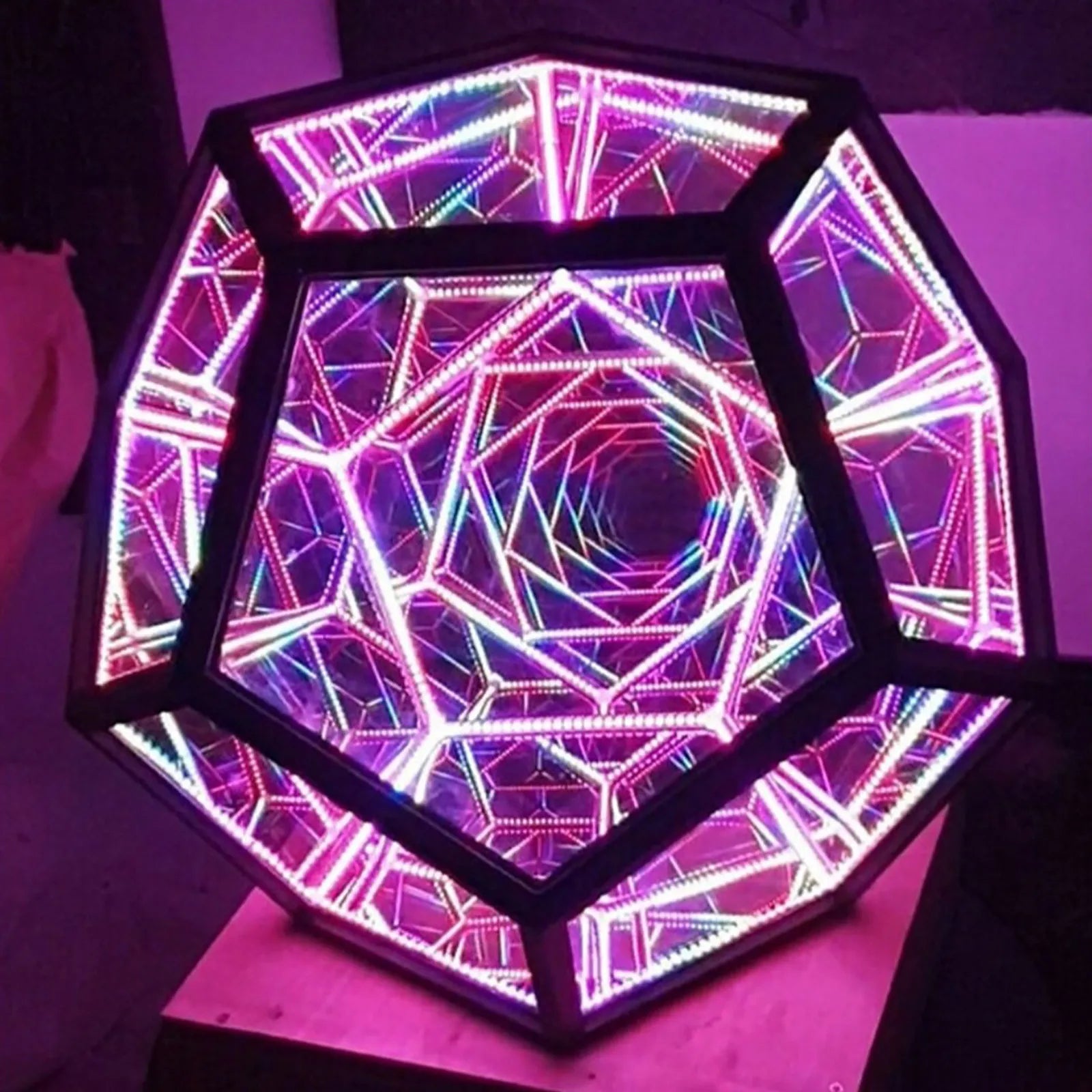 Infiniluxe Dodecahedron Lamp with Remote | Lighting | LED | acrylic | Premium Lighting Solution