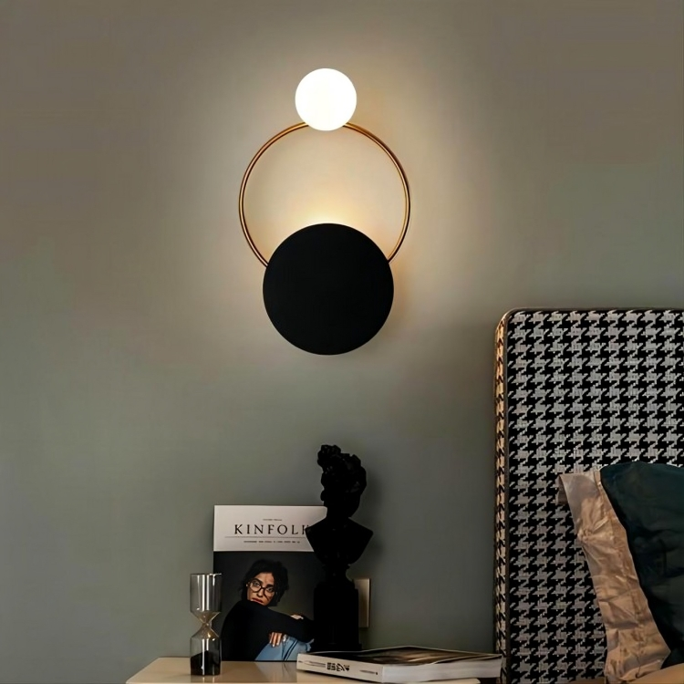 Modern Atmosphere Three Circle Wall | Wall Lamp | glass/metal | Elegant Wall Illumination