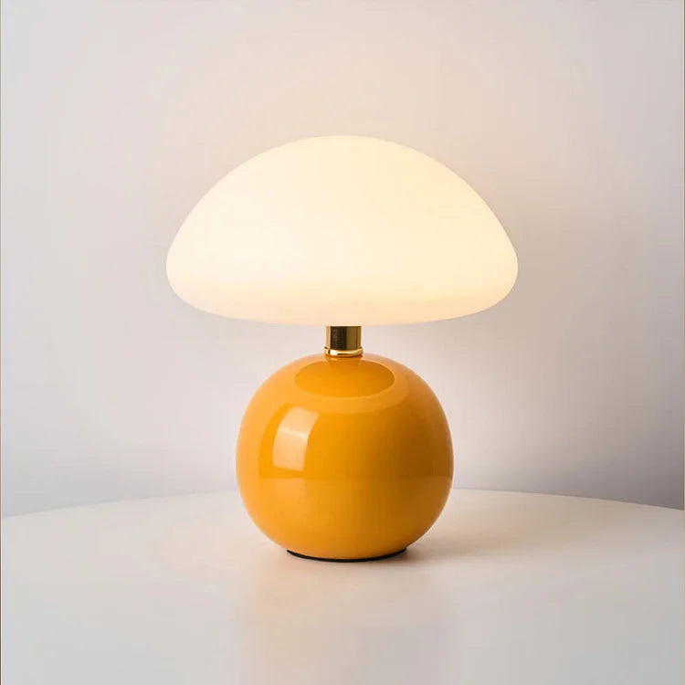 Éclaira™ French Pilz Lamp Elegant | Table Lamp | LED | Ceramic/PVC | 11-15W | Sleek Table Accent