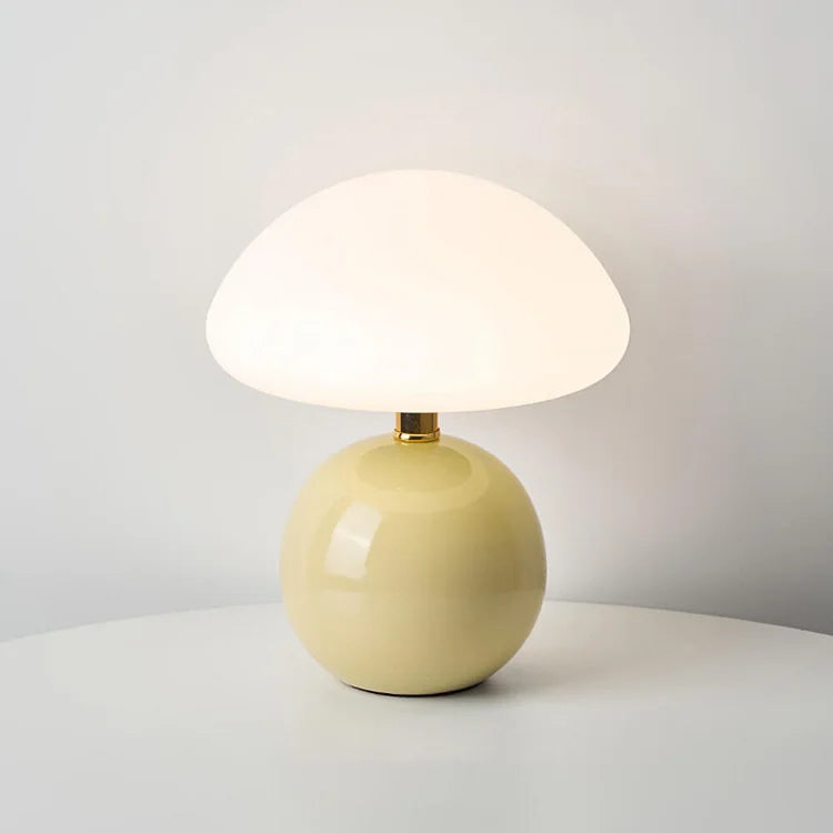 Éclaira™ French Pilz Lamp Elegant | Table Lamp | LED | Ceramic/PVC | 11-15W | Sleek Table Accent