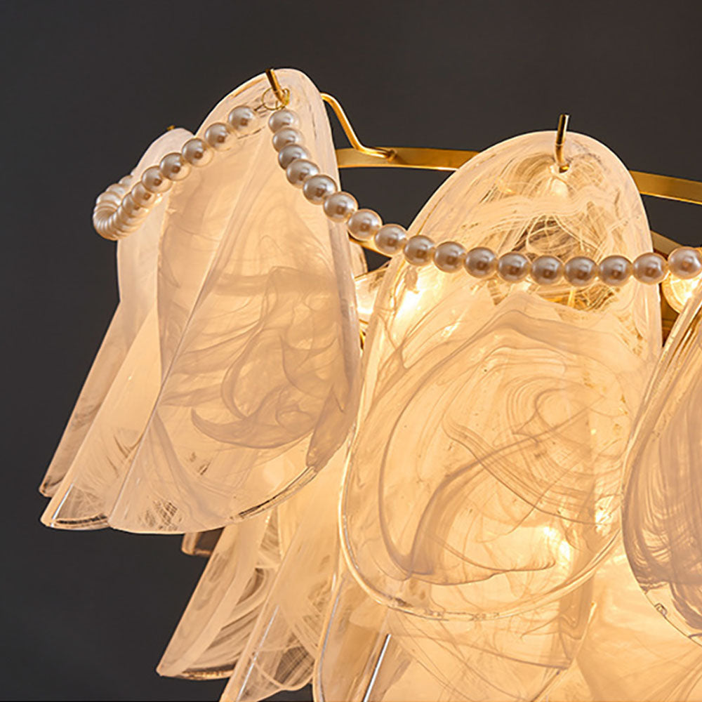 Modern Copper-Colored Hanging Lamp | Lighting | LED | copper/glass/wood | 110V-120V | Premium Lighting Solution