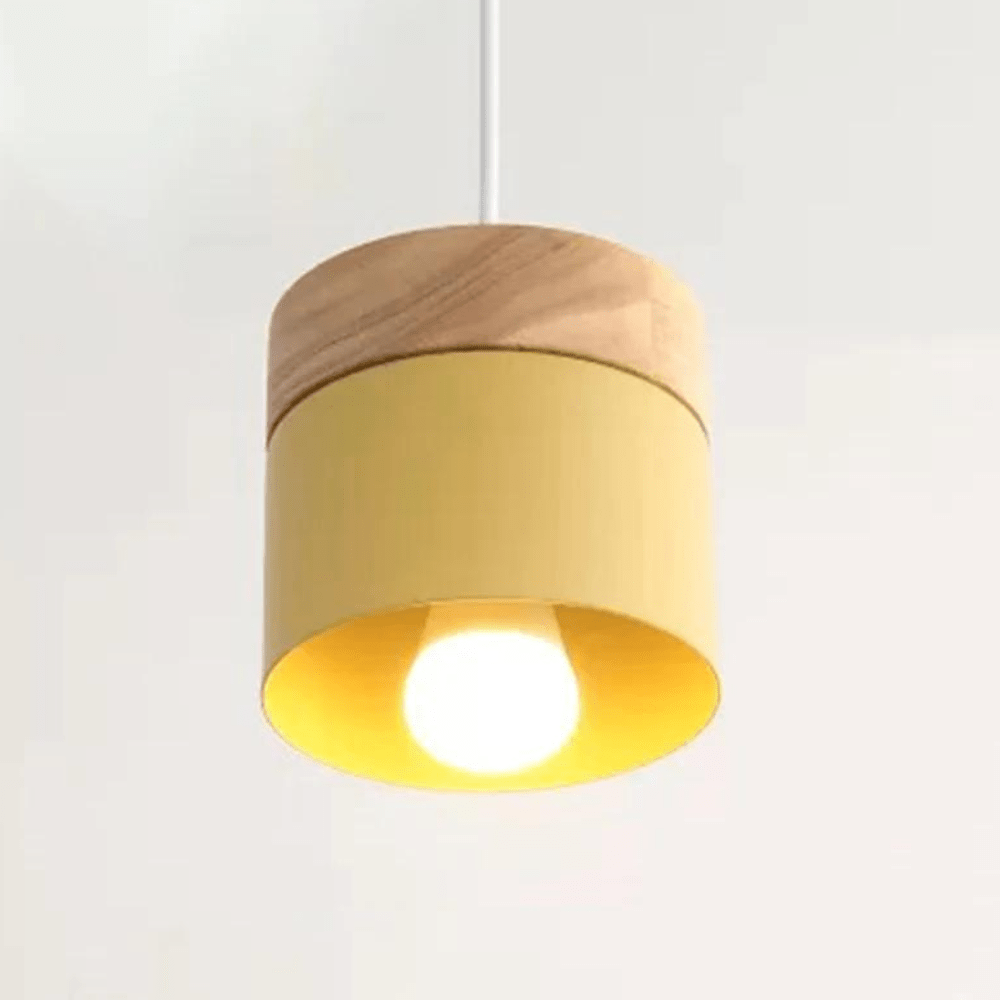 Cylindrical Hanging Lamp Luxury Design | Lighting | LED | warm white | iron/metal/wood | 5W | Premium Lighting Solution