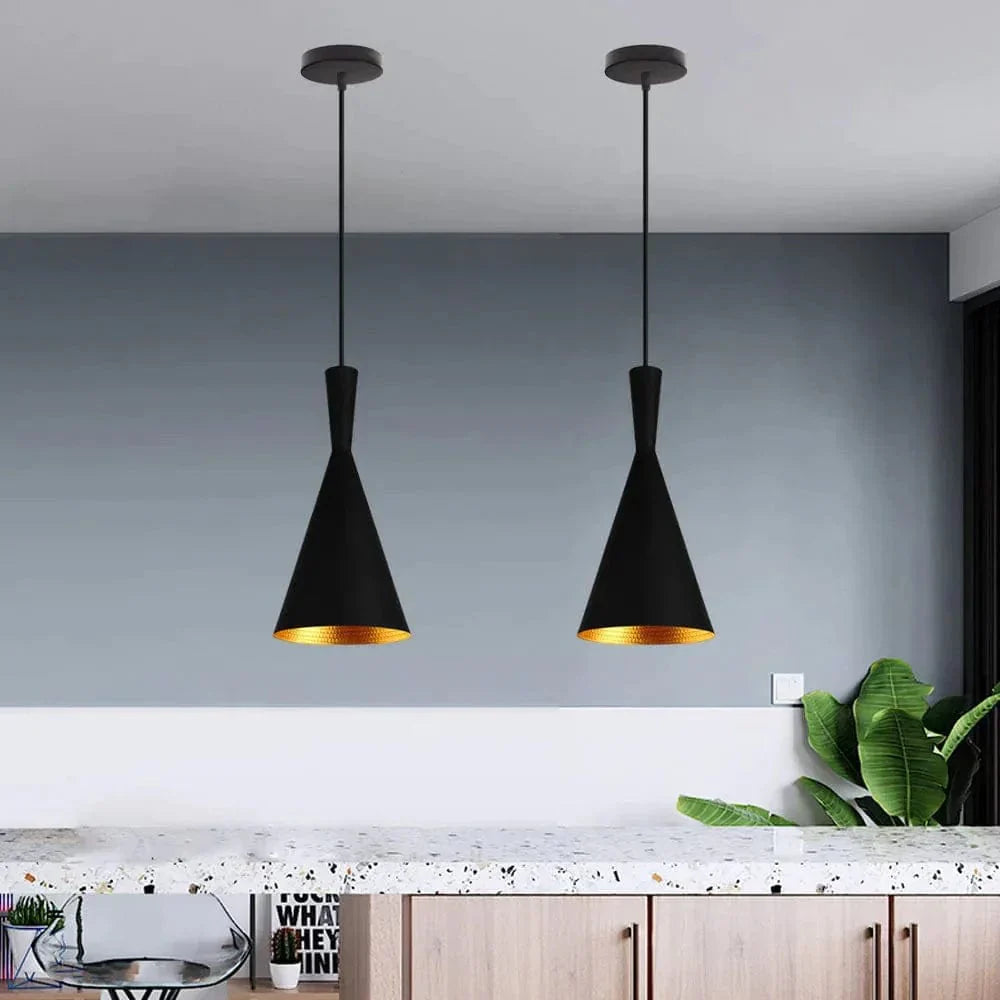 Industrial Hanging Lamp Black | Lighting | LED | glass/metal | 90-260 V | Premium Lighting Solution