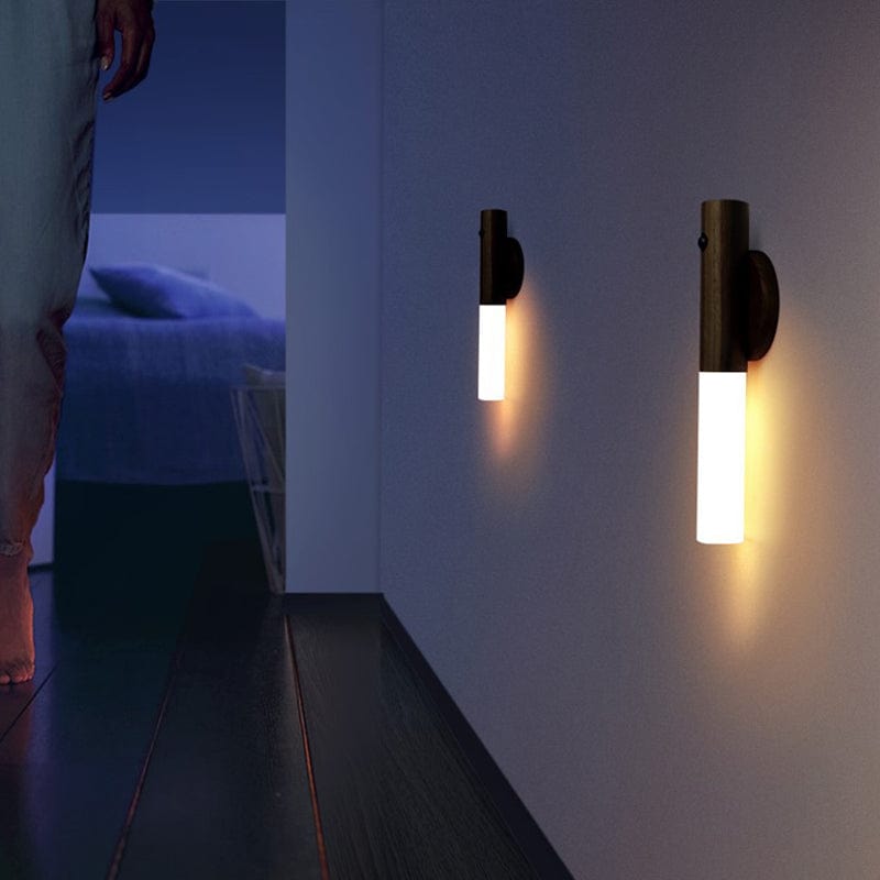 GlowSense Wooden Smart Wall Lamp | Wall Lamp | Led | Warm White | plastic/wood | Elegant Wall Illumination