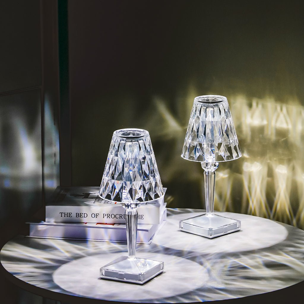 CrystalGlow™ Wireless Table Lamp Atmospheric | Table Lamp | LED | glass/Acrylic/crystal | 0.8W | Sleek Table Accent