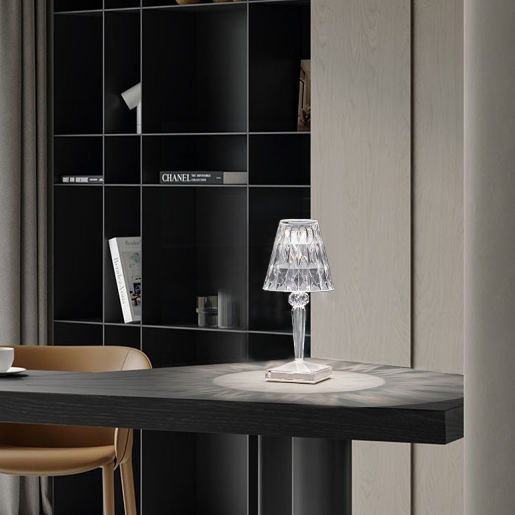 CrystalGlow™ Wireless Table Lamp Atmospheric | Table Lamp | LED | glass/Acrylic/crystal | 0.8W | Sleek Table Accent