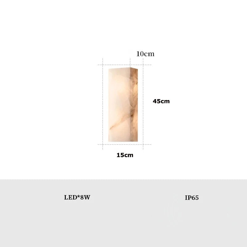 Marble Outdoor Wall Lamp | Wall Lamp | Elegant Wall Illumination