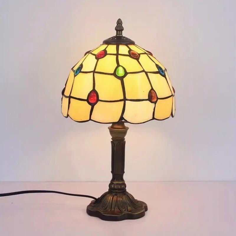 Vintage Table Lamp Baroque Style | Table Lamp | LED | glass/metal | Sleek Table Accent