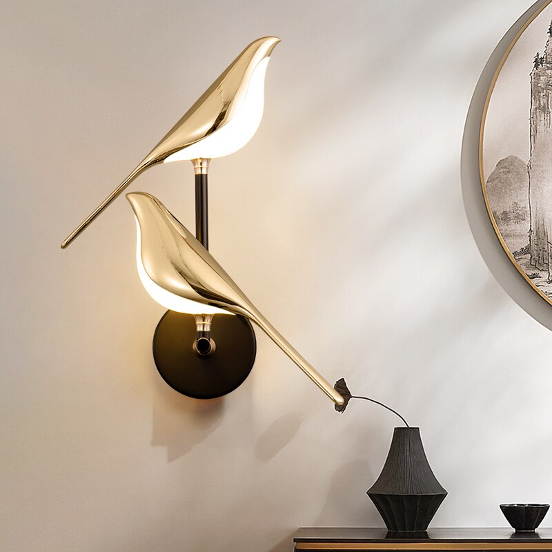 VogelLicht Scandinavian bird wall lamp | Wall Lamp | Led | 90V - 260V | Elegant Wall Illumination