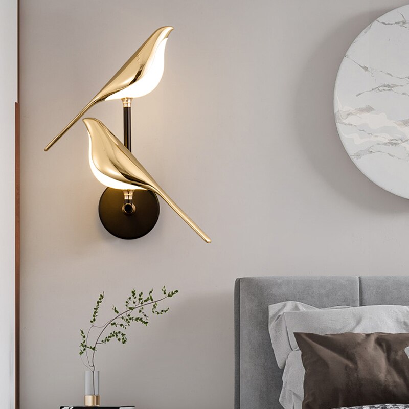 VogelLicht Scandinavian bird wall lamp | Wall Lamp | Led | 90V - 260V | Elegant Wall Illumination