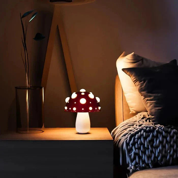 GlowNook™ Mushroom Table Lamp Unique | Table Lamp | LED | plastic/metal | Sleek Table Accent