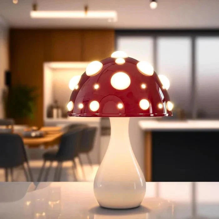 GlowNook™ Mushroom Table Lamp Unique | Table Lamp | LED | plastic/metal | Sleek Table Accent
