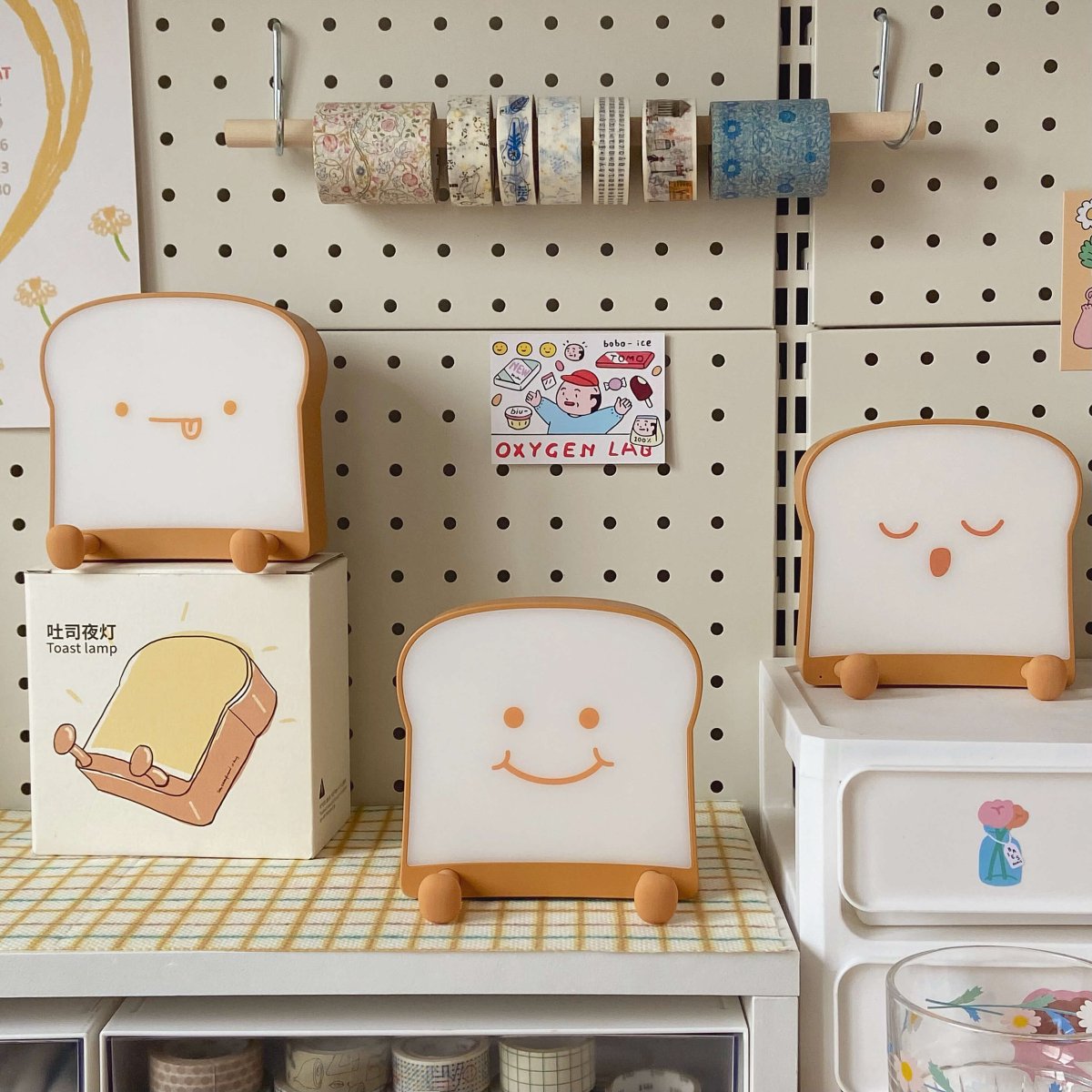BrioToast Cute Toast Night Light, | Lighting | LED | 4000K | Silicone | Premium Lighting Solution