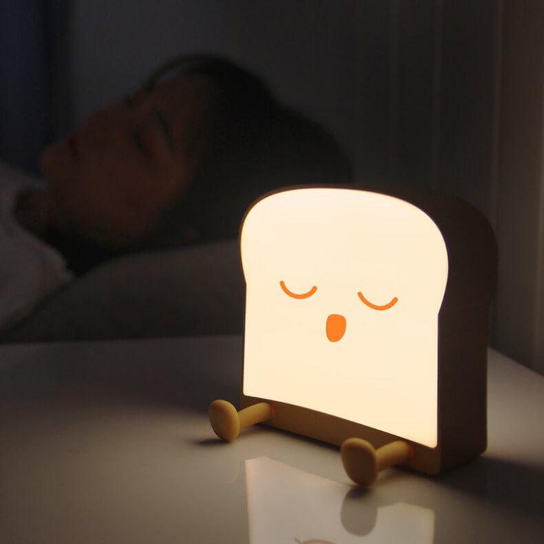 BrioToast Cute Toast Night Light, | Lighting | LED | 4000K | Silicone | Premium Lighting Solution