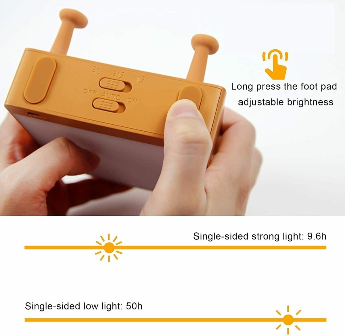 BrioToast Cute Toast Night Light, | Lighting | LED | 4000K | Silicone | Premium Lighting Solution