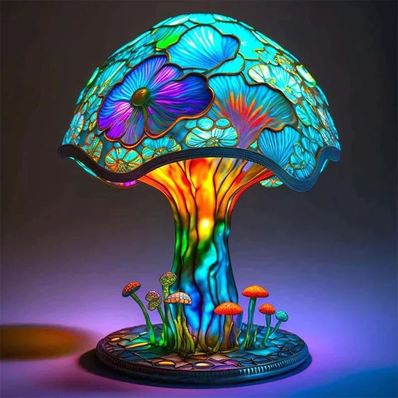 GlowMuse Lamp Magic Mosaic Table | Table Lamp | LED | resin/glass | Sleek Table Accent