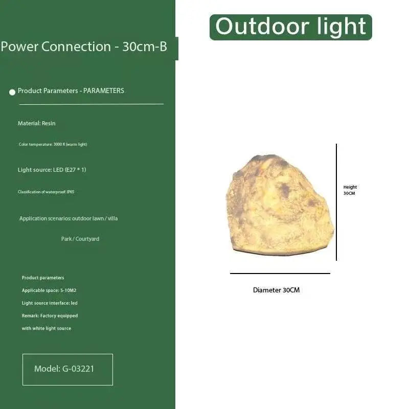 Garden Stone Outdoor Lamp | Lighting | stone | Premium Lighting Solution