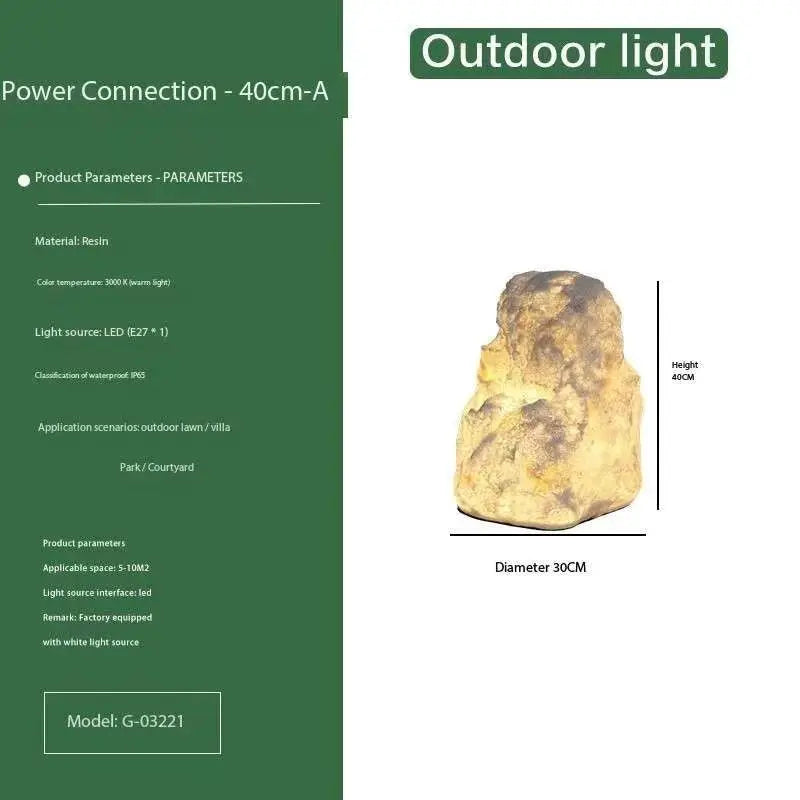 Garden Stone Outdoor Lamp | Lighting | stone | Premium Lighting Solution